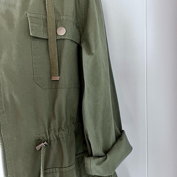 LOVE TREE OLIVE GREEN UTILITY JACKET SZ M - Picture 5 of 15